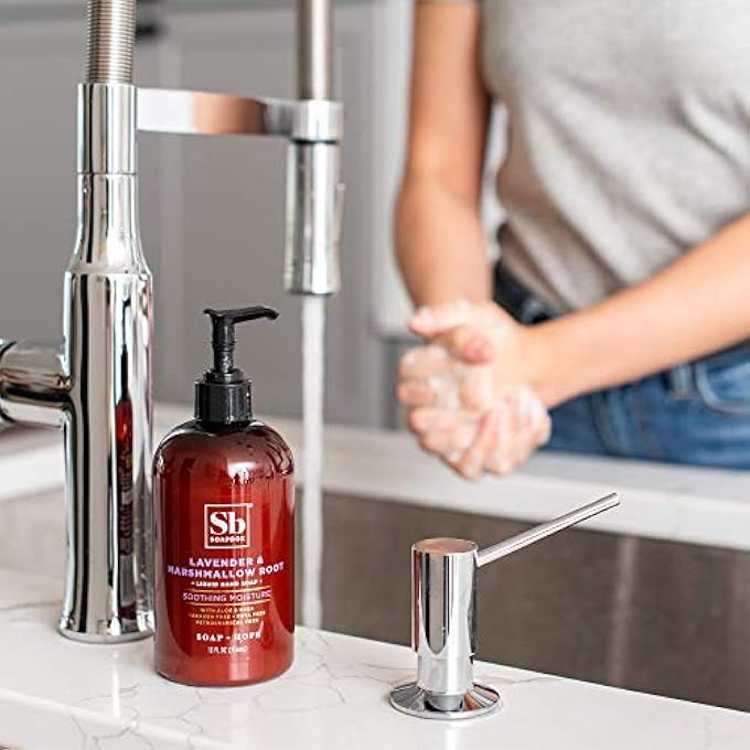 Soapbox LIQUID HAND SOAP, LAVENDER & MARSHMALLOW ROOT, MOISTURIZING HAND WASH FOR KITCHEN AND BATHROOM, 12 OUNCE PUMP BOTTLES (PACK OF 3) - Image 5